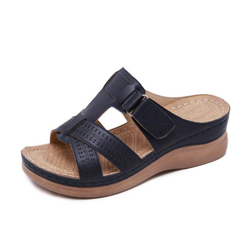 2019 Summer Women Flat Sandals Buckle Strap Ladies Slides Comfortable Home Beach Slip on Wedges Shoes Plus Female Slippers