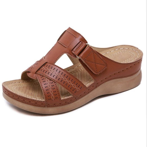 2019 Summer Women Flat Sandals Buckle Strap Ladies Slides Comfortable Home Beach Slip on Wedges Shoes Plus Female Slippers