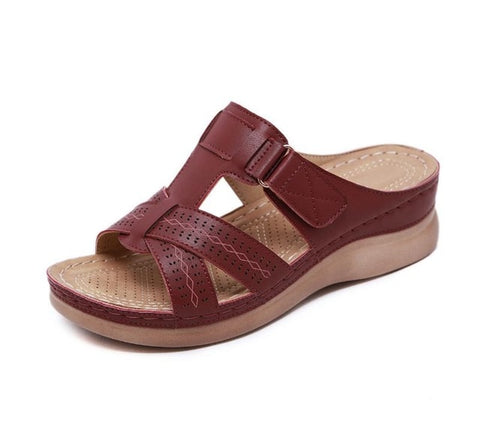 2019 Summer Women Flat Sandals Buckle Strap Ladies Slides Comfortable Home Beach Slip on Wedges Shoes Plus Female Slippers