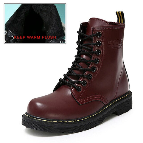 2019 New Women Boots Female Winter Boots For Martin Boots Dr Ankle Boots For Women Winter Shoes Women Booties Plus Size 42 43