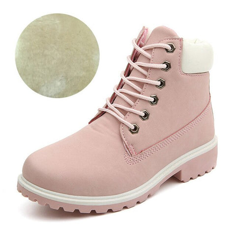 2019 New Women Boots Female Winter Boots For Martin Boots Dr Ankle Boots For Women Winter Shoes Women Booties Plus Size 42 43