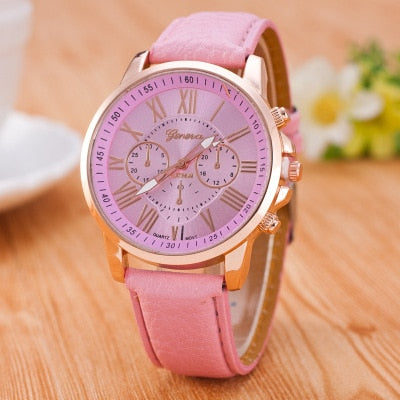 Luxury Brand Leather Quartz Watch Women Men Ladies Fashion Wrist Watch Wristwatches Clock relogio feminino masculino 8O73