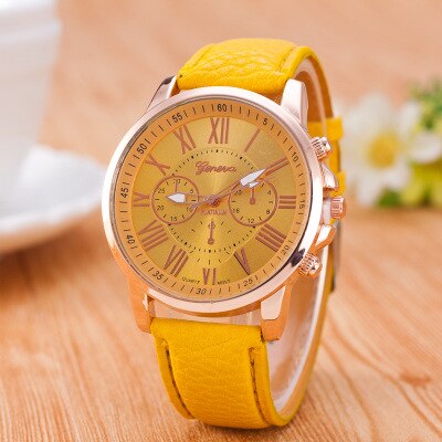 Luxury Brand Leather Quartz Watch Women Men Ladies Fashion Wrist Watch Wristwatches Clock relogio feminino masculino 8O73