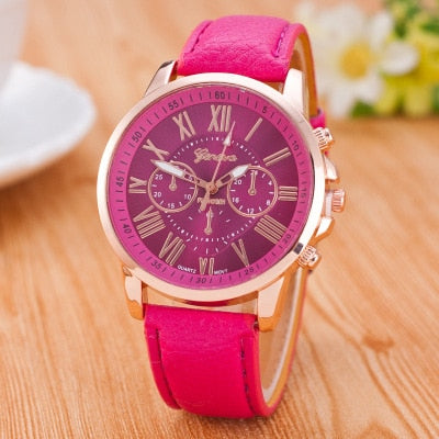 Luxury Brand Leather Quartz Watch Women Men Ladies Fashion Wrist Watch Wristwatches Clock relogio feminino masculino 8O73