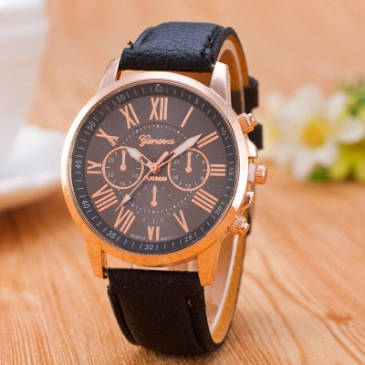 Luxury Brand Leather Quartz Watch Women Men Ladies Fashion Wrist Watch Wristwatches Clock relogio feminino masculino 8O73
