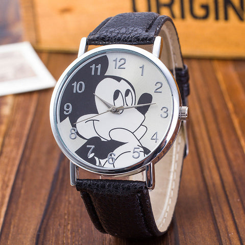 2018 New Fashion Watches Children Women Ladies Girl Leather Quartz Watch Kids Wrist Watch Clock cartoon female relogio feminino