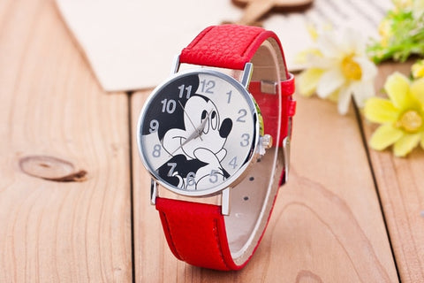 2018 New Fashion Watches Children Women Ladies Girl Leather Quartz Watch Kids Wrist Watch Clock cartoon female relogio feminino