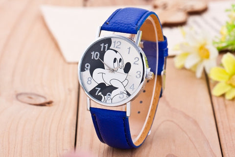 2018 New Fashion Watches Children Women Ladies Girl Leather Quartz Watch Kids Wrist Watch Clock cartoon female relogio feminino