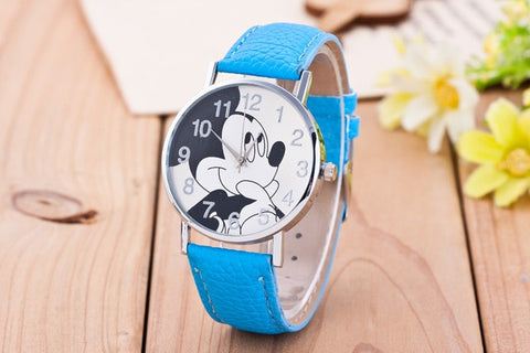 2018 New Fashion Watches Children Women Ladies Girl Leather Quartz Watch Kids Wrist Watch Clock cartoon female relogio feminino