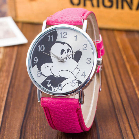 2018 New Fashion Watches Children Women Ladies Girl Leather Quartz Watch Kids Wrist Watch Clock cartoon female relogio feminino