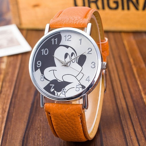 2018 New Fashion Watches Children Women Ladies Girl Leather Quartz Watch Kids Wrist Watch Clock cartoon female relogio feminino