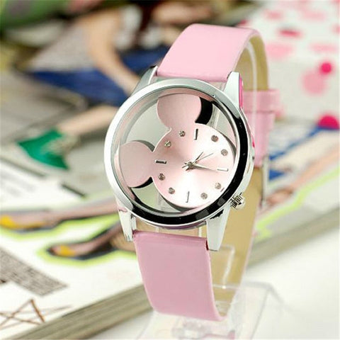 2018 New Fashion Watches Children Women Ladies Girl Leather Quartz Watch Kids Wrist Watch Clock cartoon female relogio feminino