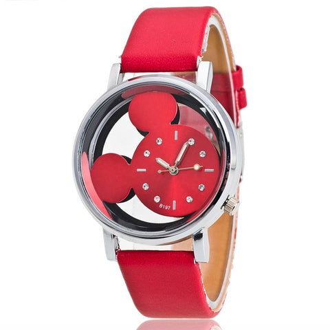 2018 New Fashion Watches Children Women Ladies Girl Leather Quartz Watch Kids Wrist Watch Clock cartoon female relogio feminino