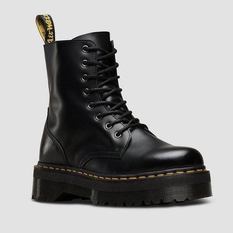 Women Boots Genuine Leather Boots Black Martens Boots For Women Ankle Boots Dr Motorcycle Shoes Thick Heel Platform Winter Shoes