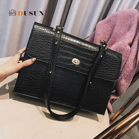 Large Capacity Alligator Women's Messenger Bags for Women Chic Multipurpose Lady Shoulder Bags Casual Pu Leather Crossbody Bags