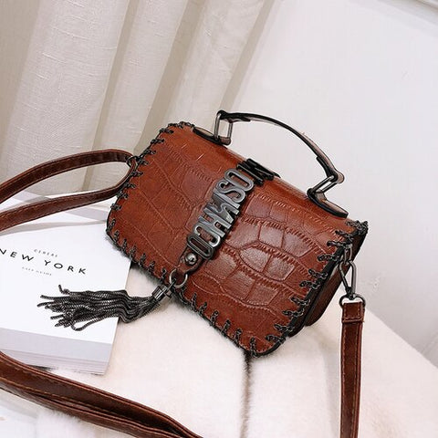 Louis Brand Tassel Fashion Women Bag Leather Handbags Shoulder Bag Small Flap Crossbody Bags for Women 2019 Messenger Bags Purse