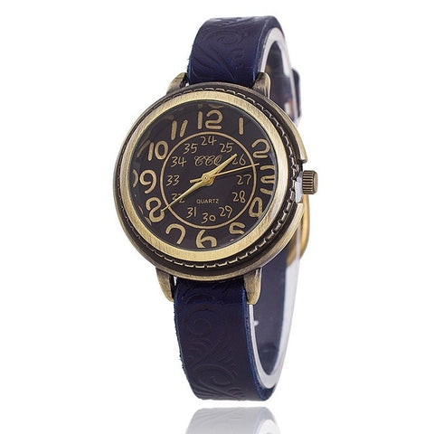 Vintage Cow Leather Watch High Quality Antique Women Wrist Watch Casual Quartz Watch Relogio Feminino BW1353