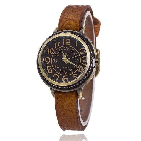 Vintage Cow Leather Watch High Quality Antique Women Wrist Watch Casual Quartz Watch Relogio Feminino BW1353