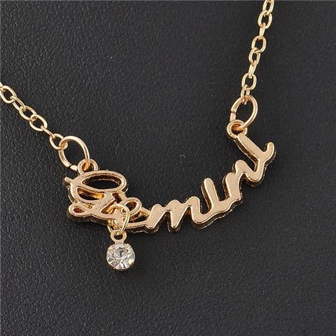 New Arrival Crystal 12 Zodiac Necklace Jewelry Zinc Alloy Infinity Choker Necklace For Women Wholesale P1114