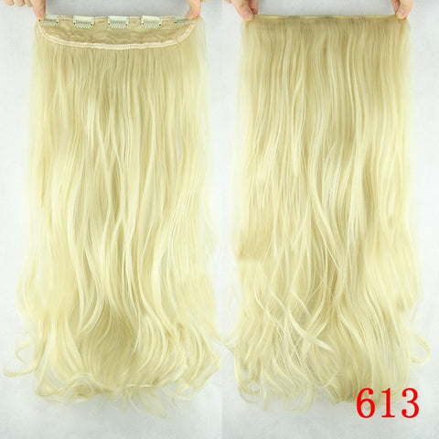 Soowee 60cm Long Synthetic Hair Clip In Hair Extension Heat Resistant Hairpiece Natural Wavy Hair Piece