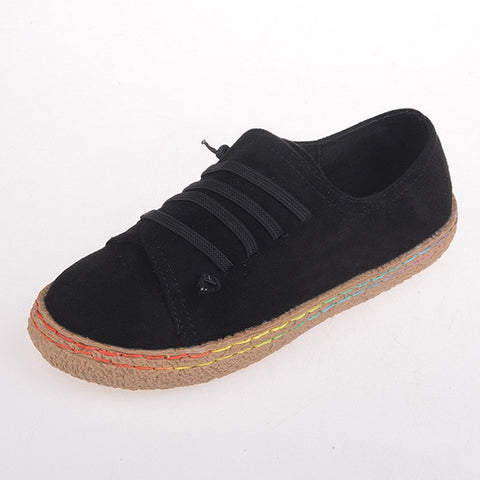 New Spring Women Flats Shoes Loafers Round Toe Wide Shallow Slip-on Casual Lady Flats Shoes Oxford Shoes For Women