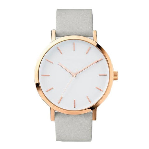 Women Lady Watches Minimalist Style Leather Band Stainless Steel Analog Quartz Wristwatch Female Casual Watch Girl's Gift 2019