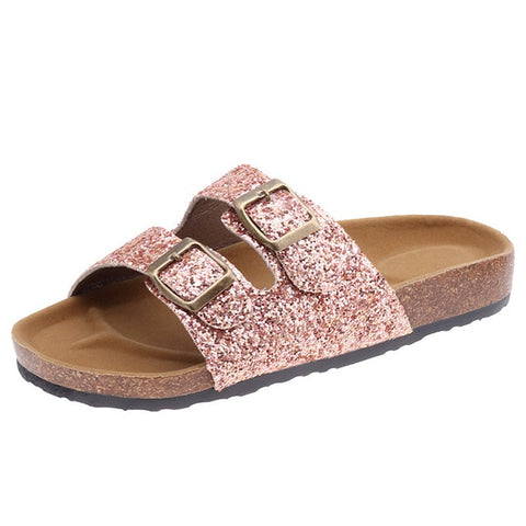 Fashion Cork Sandals 2019 New Women Casual Summer Beach Gladiator Buckle Strap Sandals Shoe Flat with  Size 35-40